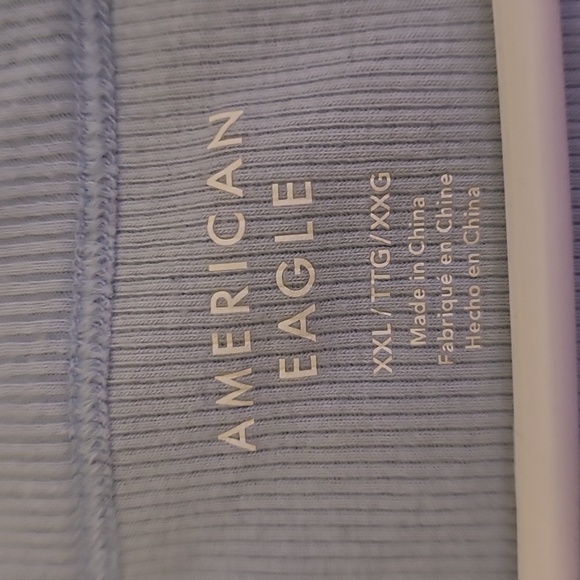 American Eagle Outfitters Light Blue Short Sleeve Tee - Picture 4 of 6